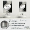 thumbnail image 4 of Designart "Delicate Brushstrokes Black and White II" Abstract Marble Mirror Wall Decor - Modern Black Abstract Living Room Wall Mirror Art - 32" x 24" Inch, 4 of 5