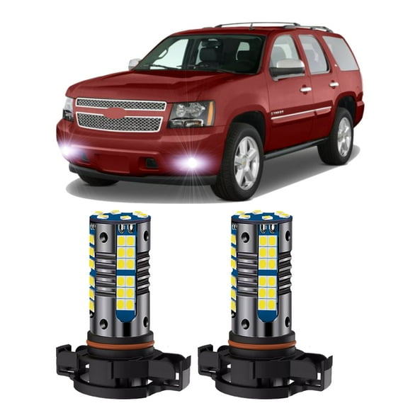 2pcs LED Fog Lights Fits For Chevrolet Tahoe 2007-2015 6000K White Front Fog LED Bulbs