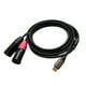thumbnail image 3 of Cable de audio USB C a 2 XLR, convertidor de 3 pines, cable de guitarra estéreo Plug and Play, cable de micrófono para micrófonos y auriculares. 18 millones, 3 of 10