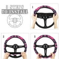 thumbnail image 4 of KUIFORTI Hawaii Sunset Front and Rear Car Seat Cover Full Set Coconut Palm Steering Wheel Covers Auto Center Console Cover Pad Cushion Seat Belt Pads for Cars,Trucks&SUVs, 4 of 5
