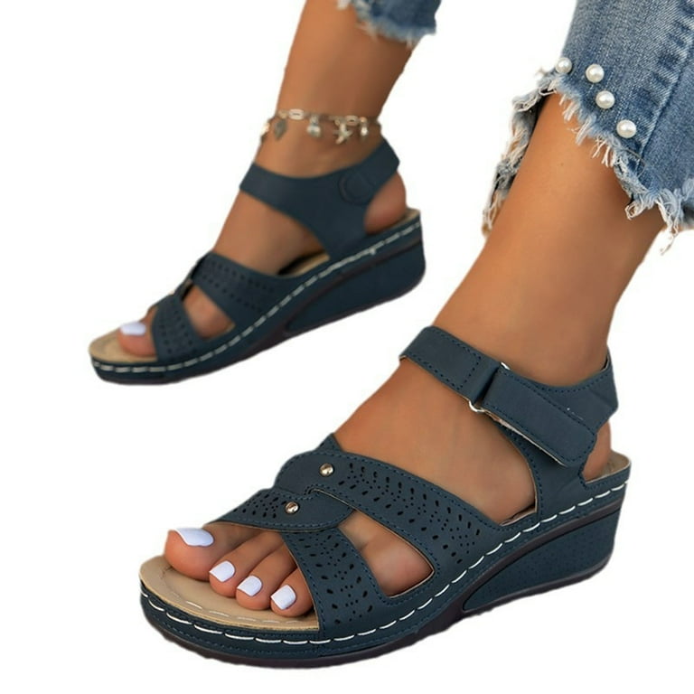 womens navy blue dress sandals Nina Venus Sandals