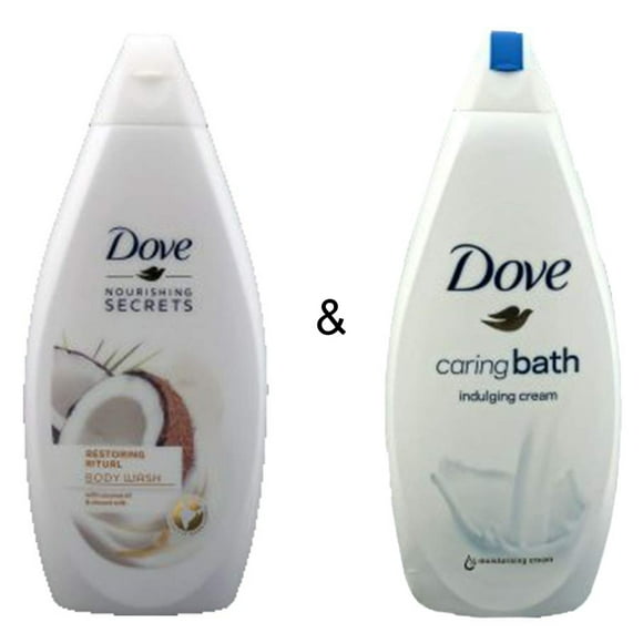 Body Wash Restoring Ritual 500 by Dove & Caring Bath Indulging Cream 750 by Dove