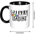 thumbnail image 3 of Pride Day Lgbt Gay Peace Love Coffee Mug Funny Novelty Ceramic Tea Cup Microwave Safe 11oz Office And Home Ideal Cup For Men Women, 3 of 8