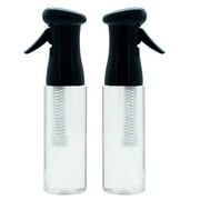 Keen Essentials Continuous Spray Bottle, 12.2 Ounce, Black and Clear, 2 Pack