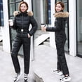 thumbnail image 4 of Traje de esquí de una pieza, chaqueta para mujer, mono de invierno, parka femenina, mono de algodón con capucha, mono con cremallera para mujer, chándales, 4 of 5