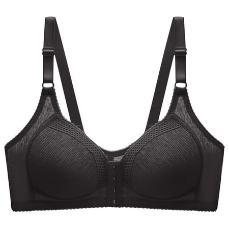 Fesfesfes Bras for Women Wireless Ladies Fashion Bowknot Solid Color Comfortable Hollow Out Bra Underwear Bras
