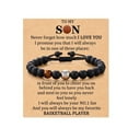 thumbnail image 6 of NCWSO Women Basketball Bracelet for Basketball Sports Bracelet Basketball Sports Bracelet Opening Gift Birthday Gift,Black, 6 of 7