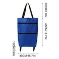 thumbnail image 3 of Foldable Shopping Cart Trolley, Collapsible Grocery Cart, Oxford Fabric, Folding Wheels, Portable Shopping Bag for Groceries, Laundry, or Travel, Blue, by FAJHHA, 3 of 8