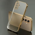 thumbnail image 2 of Funda enchapada transparente de lujo para Samsung Galaxy A14, A34, A54, A23, A13, A53, A33, 4g, 5g, cubierta trasera de silicona 2023, A 14, 54, 34, 13, 53, 2 of 4