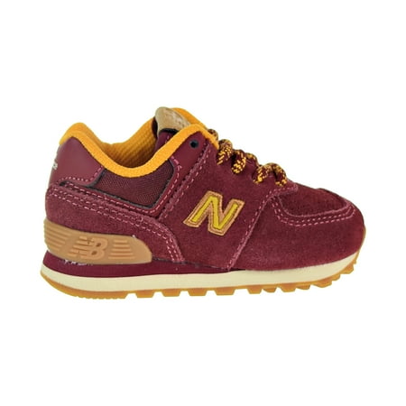 New Balance 574 Toddler's Shoes Mercury Red/Gold Rush ic574-tm