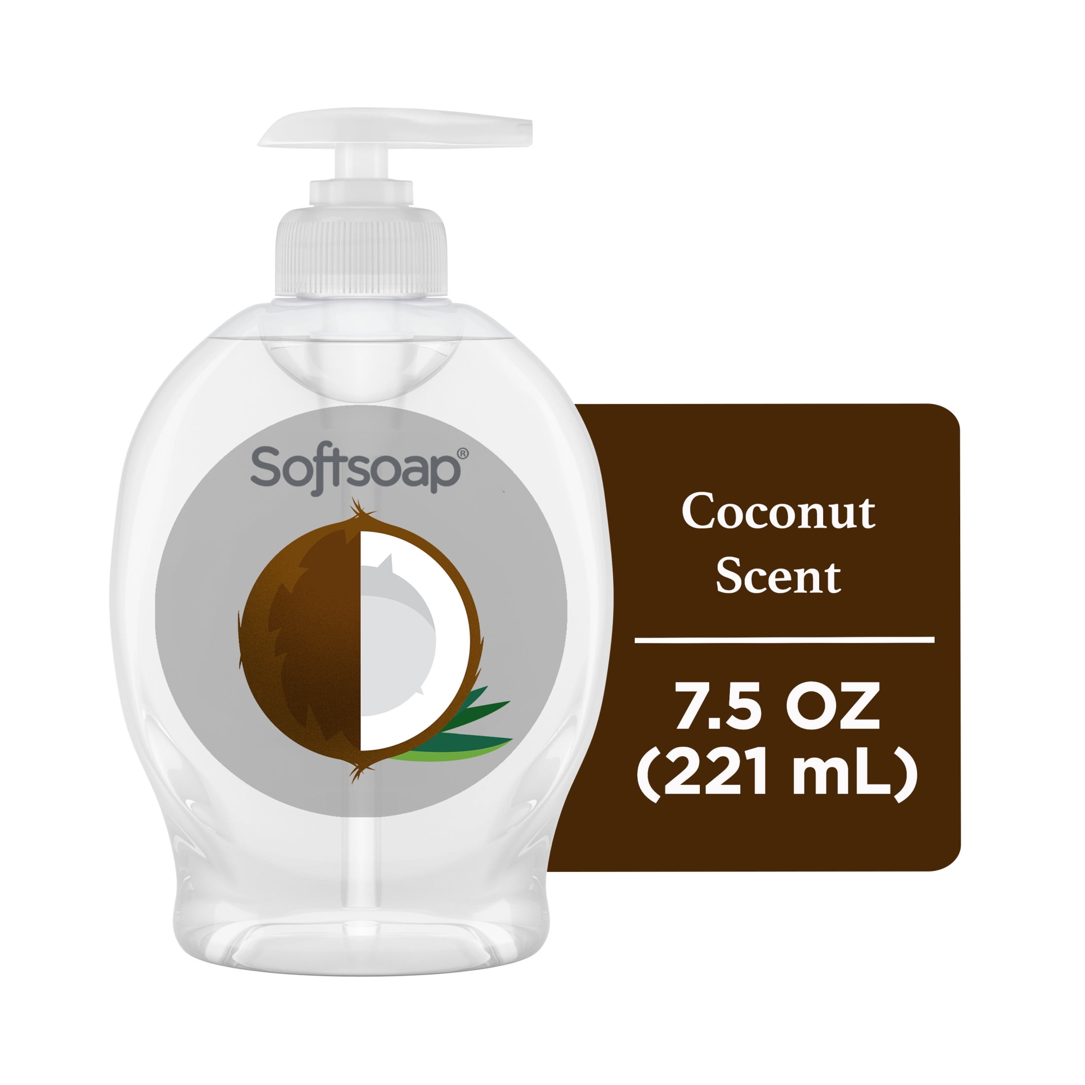 (6 pack) Softsoap Limited Edition Liquid Hand Soap, Coconut Scent, 7.5 fl oz Pump Bottle