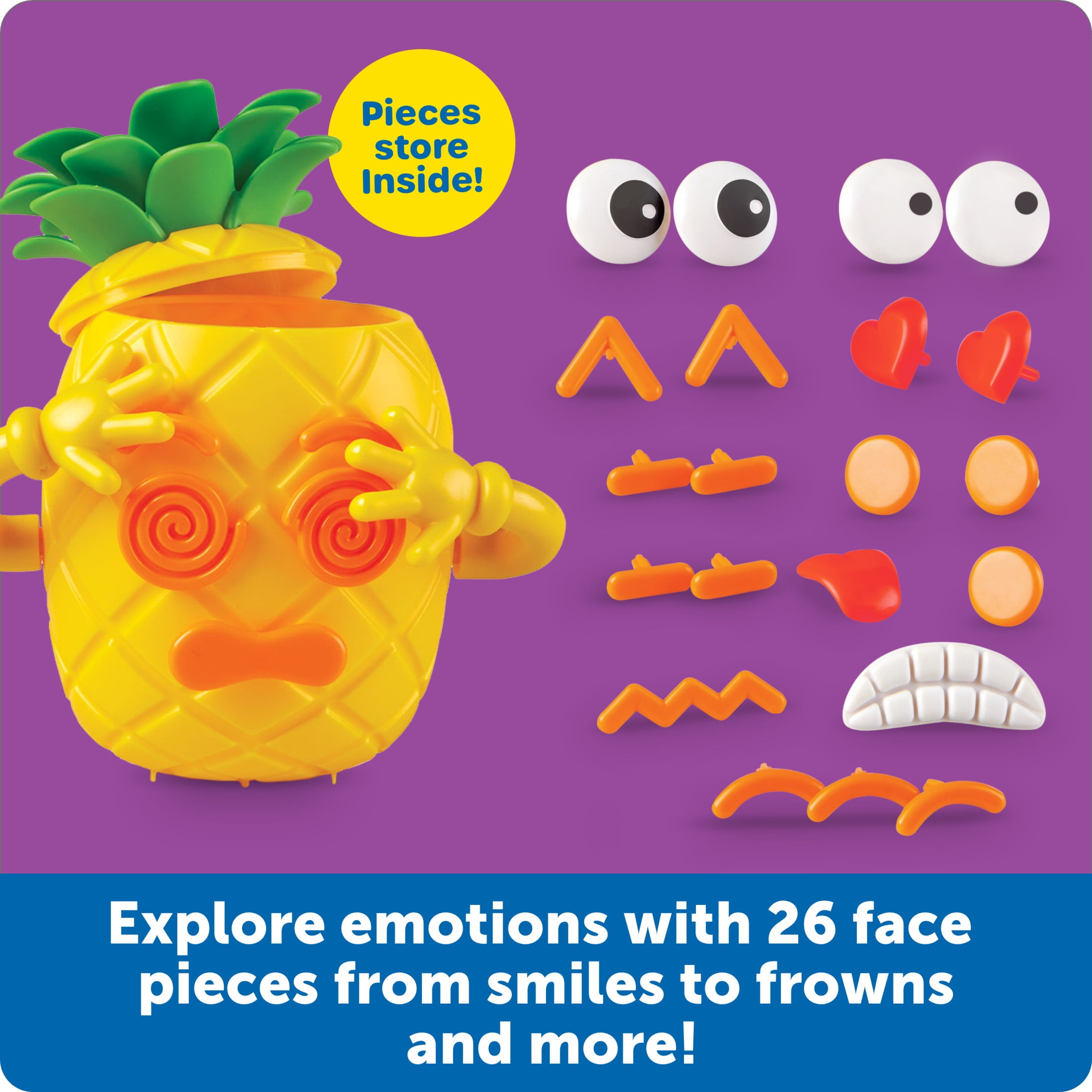 Learning Resources Big Feelings Pineapple Social Emotional Toy Creative Play, Ages 3+