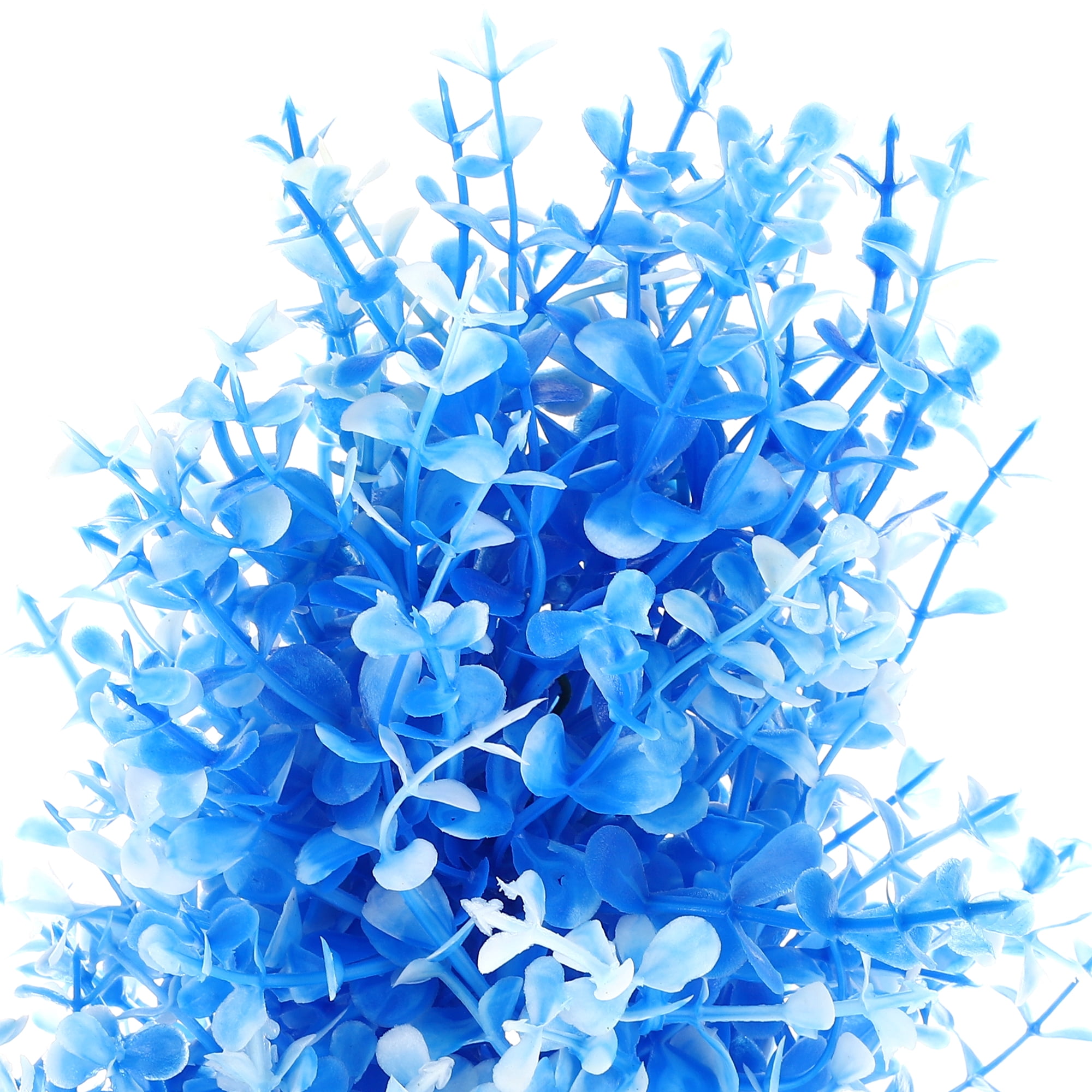 Unique Bargains 1 Pcs Aquarium Plants Tree Decorations Fish Tank Aquatic Plant Blue