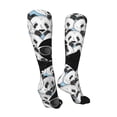 thumbnail image 3 of Yiaed Black Head Woman with Panda Hair Print Great elasticity Adult Stockings Sports socks for Men and Women-One Size, 3 of 8