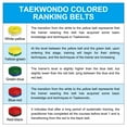 thumbnail image 6 of Uxcell Taekwondo Colored Ranking Belt, 1.6"x9.2Ft Polyester Martial Arts Judo Karate Belt, Red-black, 6 of 6