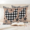 thumbnail image 3 of Chicken Hen Outdoor Waterproof Pillow Covers, Rooster Animals Farmhouse Plaid Brown Wooden Grain Decorative Square Throw Pillowcase Sofa Cushion Sham for Patio/Couch/Chair, 24"x24" 2 Pack, 3 of 8