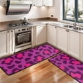 thumbnail image 3 of Kitchen Rugs Sets Of 2,Pink and Black Of Leopard Print Anti Fatigue Kitchen Mat Rugs Non Slip Washable,Decorative Kitchen Floor Mats for Kitchen,Sink,Laundry,17"x47"+17"x47", 3 of 5