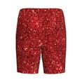 thumbnail image 5 of Gaeub Red Glitter Printed Men's Short Pajama Pants, Lightweight Lounge & Sleep Bottoms Keep You Cool - XX-Large, 5 of 9