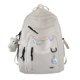thumbnail image 2 of Mochila de moda para estudiantes, mochila con insignia, mochila escolar para niñas, mochila de alta capacidad para mujer, bonita para viajes de ocio, 2 of 5