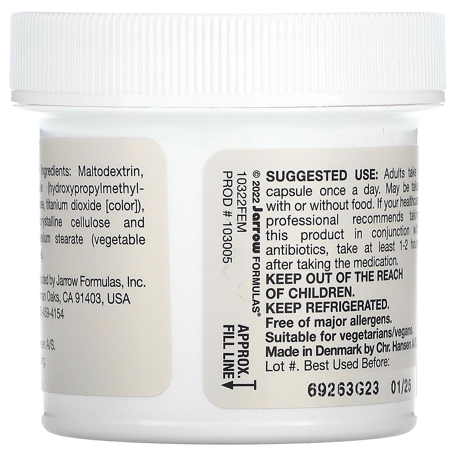 Jarrow Formulas Vegan Fem Dophilus, 5 Billion CFU, 30 Veggie Capsules