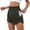 BN14_Army Green, variant on Women's Athletic Workout Short Quick Dry High Waisted Elastic Running Shorts with Pockets for Gym Casual Red S