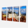 thumbnail image 2 of Neuschwanstein Castle With Red Foliage - Large Landscape Canvas Art, 2 of 3