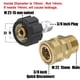 thumbnail image 5 of Conector Rápido Alta Presión M22 Acoplamiento Latón para Tubería Agua(3/8), 5 of 5