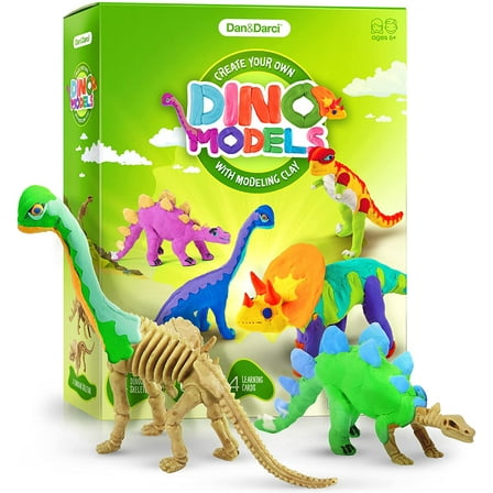 Dan And Darci Dinosaur Modeling Clay Craft Kit 4 Pieces