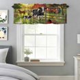 thumbnail image 3 of Curtain Valance for Windows, Farm Animals Cow Pig Chicken Duck Horse Kitchen Valances Rod Pocket Short Curtains, Red Apples Tree Window Valance for Bedroom Bathroom Living room 42x12in, 3 of 9