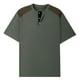 thumbnail image 4 of pstuiky camisetas de manga corta para hombre, Camisa de punto informal de verano para hombre, de color liso, con cuello abierto, transpirable, de manga corta, con cuello de manga corta l, 4 of 4