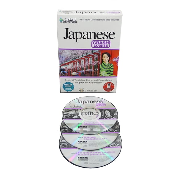 Japanese Language Crash Course (3 Audio CD Set) Essential Vocabulary, Phrases & Pronunciation for quick and easy mastery
