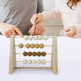 thumbnail image 6 of Wooden Abacus Arithmetic Wooden Beads Counting Frame for Boy Girl Children Preschool , Yellow, 6 of 8