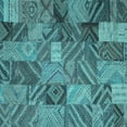 thumbnail image 1 of Ahgly Company Indoor Square Abstract Light Blue Contemporary Area Rugs, 7' Square, 1 of 4