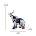 thumbnail image 2 of Elephant Decor Creativity Graffiti Elephant Figurines,Home Decor Art Elephant Statue, 2 of 5