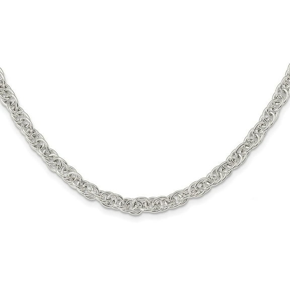 Auriga Fine Jewelry 925 Sterling Silver Polished Fancy Link Necklace for Women 18"