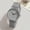 Gray, variant on Women's Minimalist Quartz Watch, Pink Silicone Strap, Cute Round Dial, Arabic Numerals, for Daily & Formal Wear, Ideal Gift