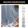 thumbnail image 5 of H.VERSAILTEX Linen Blended Curtains Grommet Semi-Sheer Curtains Light Filtering Panel Drapes for Bedroom, 2 Panels, 52" x 96", Stone Blue, 5 of 7