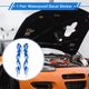 thumbnail image 2 of 1 Par de Calcomanía de Parachoques Patrón Llama Impermeable PET Azul Motocicleta Ventanas Laptops Maleta Sticker Bloqueador de Rasguños 24x4cm, 2 of 6