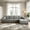 Grey, variant on AUU 135-Inch Cloud L-Shape Modular Sectional Sofa with Chaise – Plush Corduroy Fabric, Deep Seat, No Assembly Required for Living Room or Bedroom
