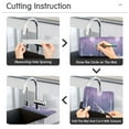 thumbnail image 5 of Yayeee Faucet Mat for Kitchen Sink 14.7" Diatomite Long Splash Guard Pad, Purple Forest, 5 of 7