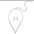 thumbnail image 6 of JUSIP Silver Rhinestone Bridal Wedding Jewelry Set Crystal Necklace Earrings Sets Formal Prom Costume Jewelry Sets for Women and Brides, 6 of 54