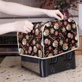 thumbnail image 2 of UNICEU Coffee Toaster Cover 2 Slice Coffee Candy Cookies Toaster Dust Cover Stain Resistant Oil Protection Dust Cover for Bread Maker,Washable Kitchen Small Appliance Covers with Top Handle,Size M, 2 of 7