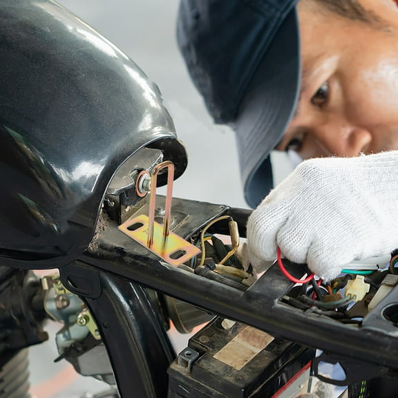 DINHEAROM Motorcycle Security Lock Metal 4Pcs 2.8X2.6X1.2In