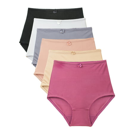 Barbra Lingerie - Tummy Control Panties 6 Pack S -Plus Size Girdles for ...
