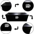 thumbnail image 2 of OTTULUR 30-Inch Black Aluminum Tool Box with G-Type Auto Lock and Seal, Anti-Slip Design, 2 of 7