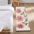 thumbnail image 3 of Yayeee Runner Rug for Bedroom 2'x6' Machine Washable Hallway Non Slip Mat, Light Pink Flowers, 3 of 8
