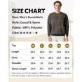 thumbnail image 5 of Y.F.H sunbest Comfort Colors Men's Crewneck Athletic Sweatshirts, Long Sleeve Pullover Tops, Style 1566, 5 of 6