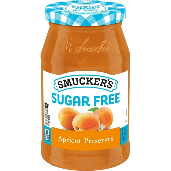 Smucker's Sugar Free Apricot Preserves, 12.75 ozs, Pack of 4