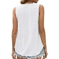 thumbnail image 3 of Vest Tops Women Womens Tank Tops Sleeveless Camisole Tops Scoop Neck Loose Fit Casual Summer Flowy Shirts Cami Beach Tank Tops Elegant Tunic Tops Basic Dressy Work Shirt, 3 of 5
