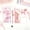 Pink, variant on Stationery Set of 10 Pieces – Multi-Color Pen, Highlighter, Correction Tape, Pencil Case – Soft Colors, Gift for Office, Home, Journaling,Back to Campus Supply, Pink